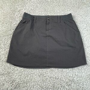 Kuhl Gray Skort Outdoors Camping fishing Hiking Zipper Pockets Comfy Casual Sz 6